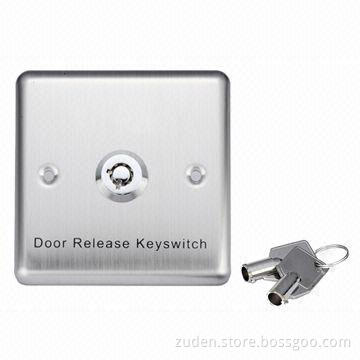 Key Door Release Button with NO and NC Contact Output